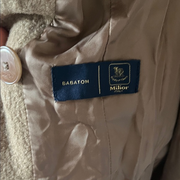 Aritzia Babaton Abraham Women's Tan camel Belted Coat wool - Picture 6 of 9